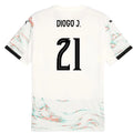 2025 Portugal Away Player Diogo Jota 21 Jersey