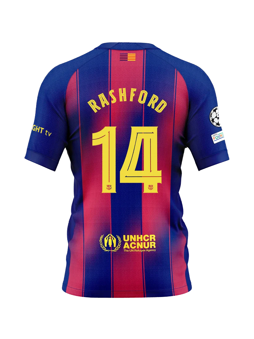 Barcelona RASHFORD 14 2025/26 Home Player Jersey